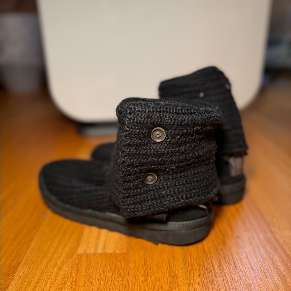 Cozy Black Knit UGG Boots